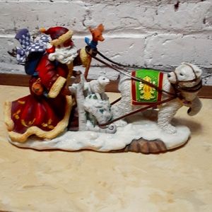 Santa Polar Bear Sleigh